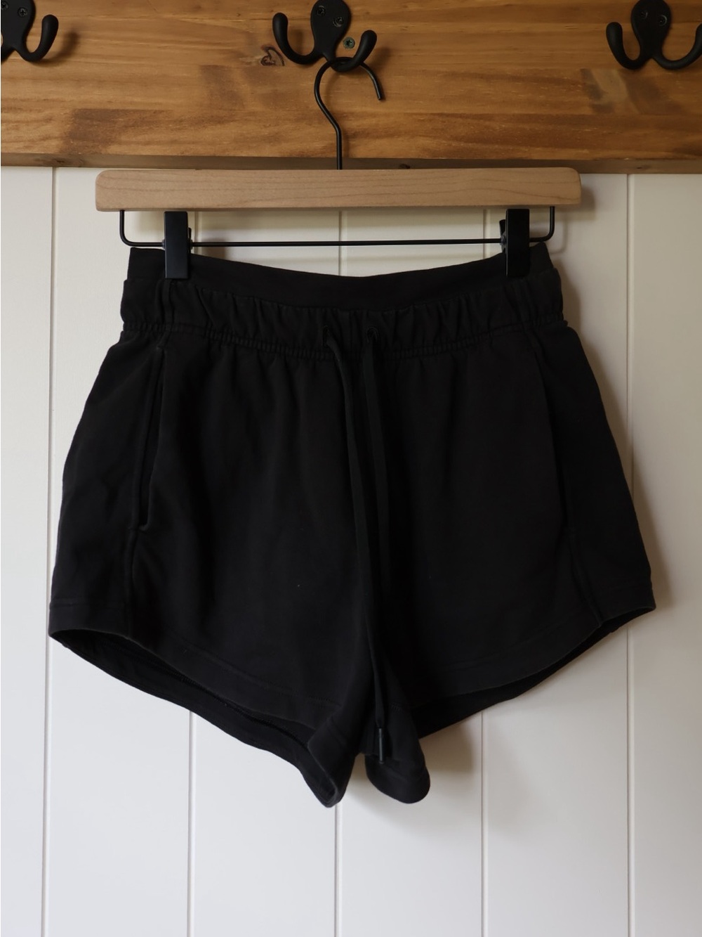 lululemon athletica Inner Glow High Rise 3in Black Athletic Drawstring Shorts 4